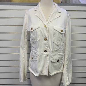 Chaps Cream Long sleeve Jacket